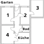 Messe-apartment, 4 Schlafzimmer, 80 Qm, Garten - 6 Km Zur Messe, Verkehrsguenstig, Ruhig, Parkplaetze *