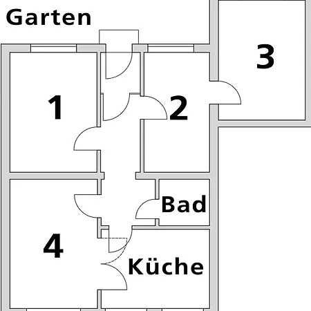 Messe-apartment, 4 Schlafzimmer, 80 Qm, Garten - 6 Km Zur Messe, Verkehrsguenstig, Ruhig, Parkplaetze *